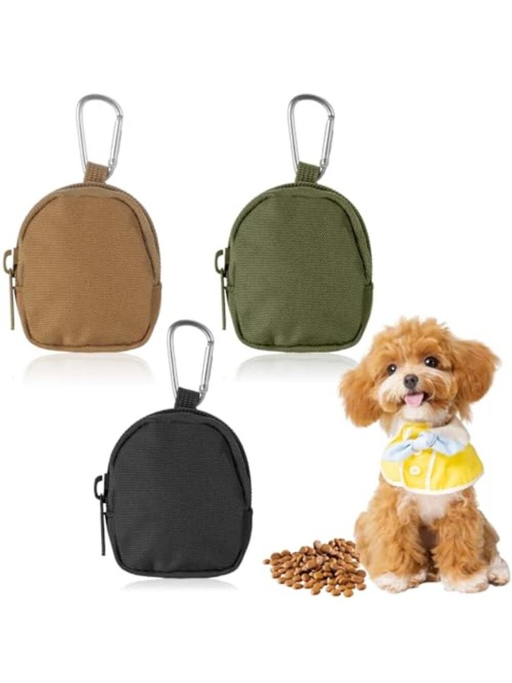 3 Pcs Dog Treat Pouch Dog Training Reward Pouch Waterproof Small Dogs Treat